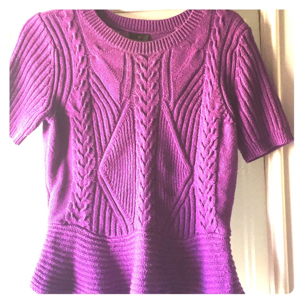 Purple knit sweater
